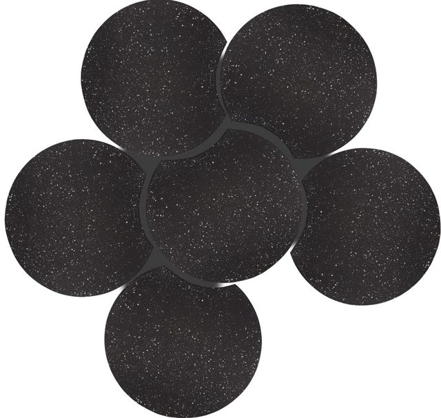 Meridian Furniture Dimple 6-Piece Black Modular Nesting Coffee Table Set-1