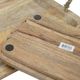 A & B Home Tabari 2-Piece Brown Wood Tray Set-3