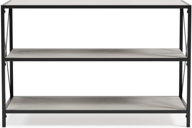 Signature Design by Ashley® Bayflynn Gunmetal/Whitewash Bookcase-3