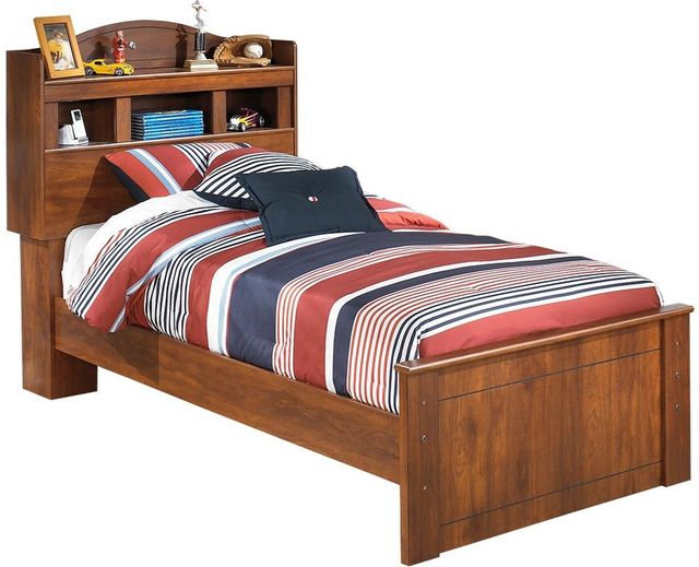Signature Design by Ashley® Barchan 2-Piece Medium Brown Twin Bookcase Bed Set-1