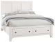 Vaughan-Bassett Cool Farmhouse Soft White King Panel Storage Bed-0
