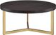 Elements International Harper Espresso Coffee Table with Gold Base-0