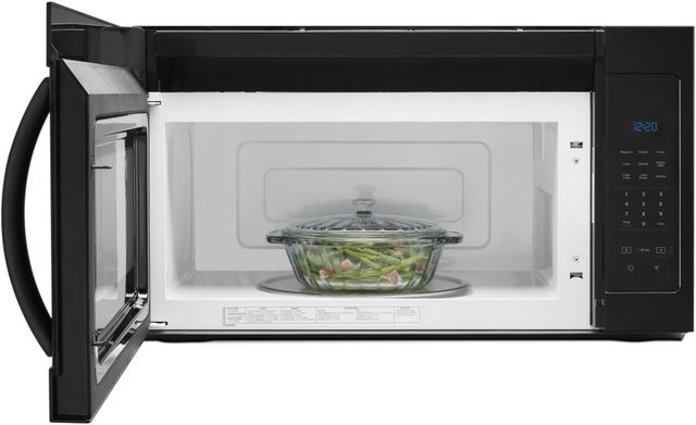 Whirlpool® 1.7 Cu. Ft. Black Over the Range Microwave-1