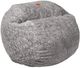 CordaRoy's® Original Gray Faux Fur Full Bean Bag Chair-0
