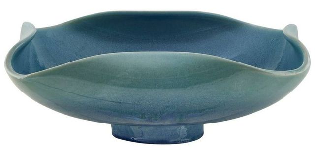 Uttermost® Blue Lagoon Blue-Green Ceramic Indoor-Outdoor Bowl-3