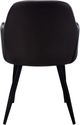Monarch Specialties Inc. 2-Piece Black Arm Chair Set with Black Metal Legs-4