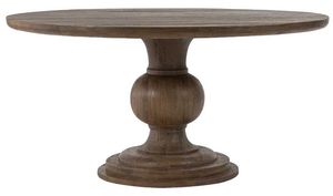 Classic Home Hera Pecan Brown Round Dining Table