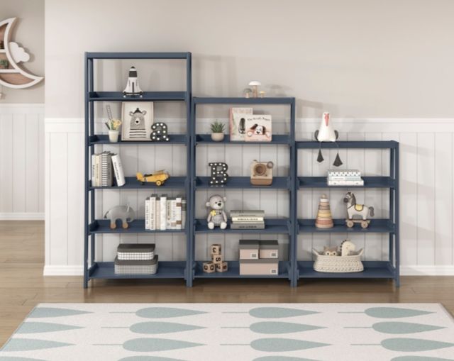 Homelegance® Sloane Navy Blue 54" Bookcase-1