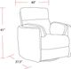 Parker House® Radius 2-Piece Florence Ivory Power Swivel Glider Recliner Set-2