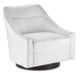 Currey & Company Pryce Muslin Black Swivel Chair-0