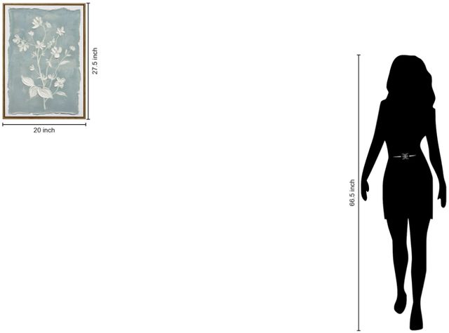 Classy Living Chill Whispering Blooms I Wall Art-2