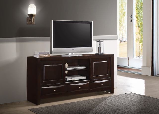 Crown Mark Emily Dark Cherry TV Stand-1