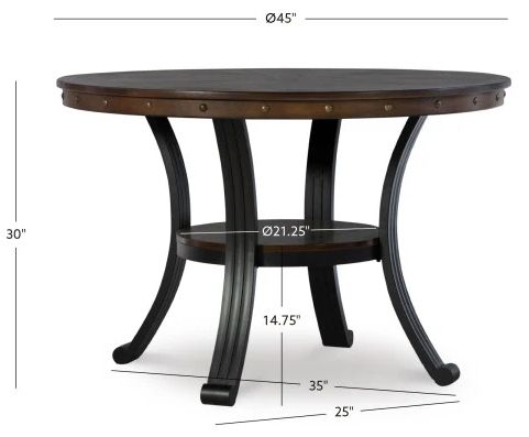 Powell® Franklin 5-Piece Umber Brown Dining Set-2