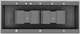Vent-A-Hood® 66" Gunsmoke Contemporary Island Range Hood-2