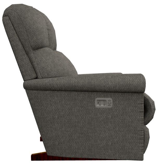 La-Z-Boy® Pinnacle Graphite Power Rocking Recliner with Headrest and Lumbar-2