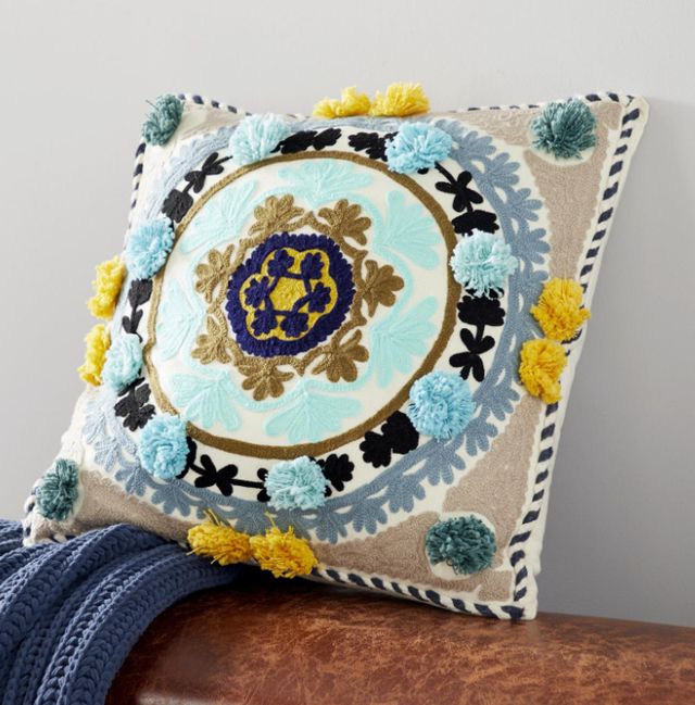 Deco Marche Multi-Colored 20" Decorative Pillow-3
