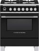 Fisher & Paykel 30" Black Pro Style Dual Fuel Range-0
