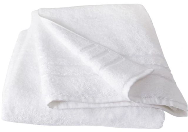 Cariloha White Viscose and Turkish Cotton Blend Bath Sheet-0