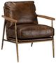 Classic Home Christopher Brown/Truffle Brown Leather Club Chair-0