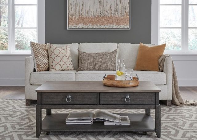 Null Furniture Lake Lure Gray Fog Large Rectangular Cocktail Table-2