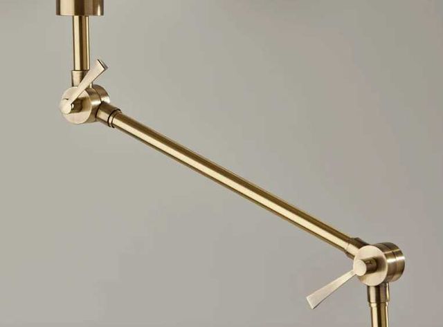 Adesso® Willard Antique Brass Joint Floor Lamp-3