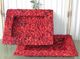 A & B Home 2-Piece Red Plate Set-1