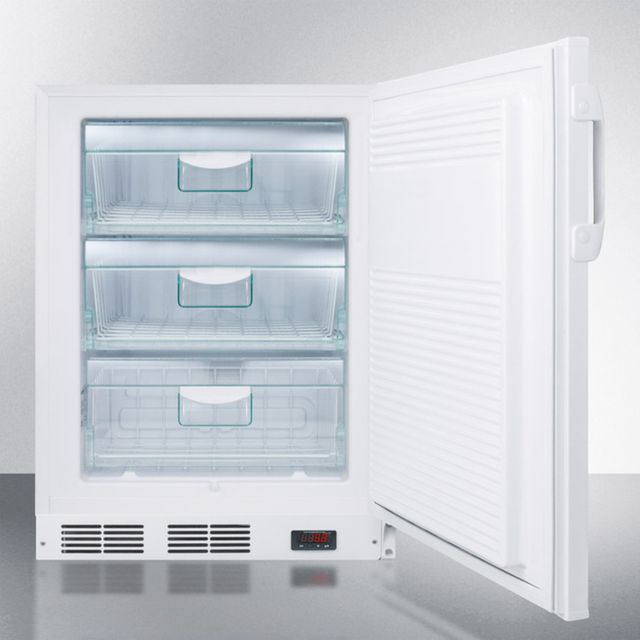 Accucold® 24" 3.2 Cu. Ft. White ADA Compliant Upright Freezer-1