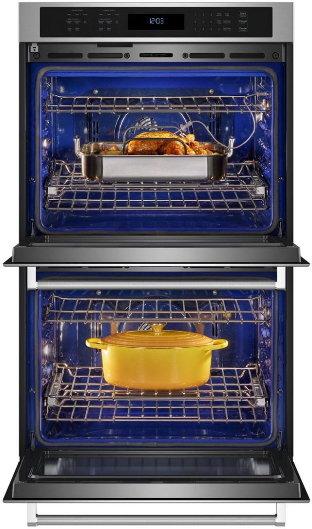 KitchenAid® 27" Stainless Steel Double Electric Wall Oven-2