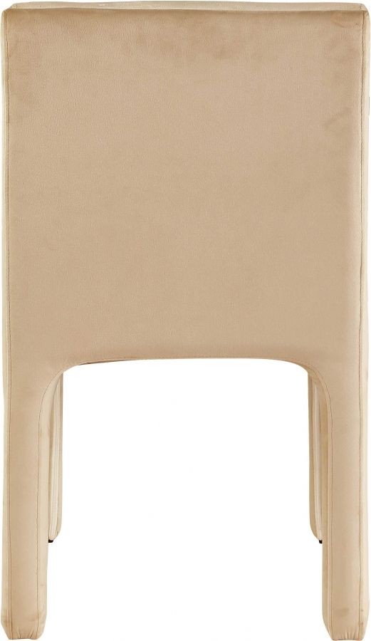 Meridian Furniture Kai Camel Velvet Dining Chair-2