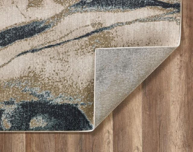 KAS Rugs Avalon Blue/Ivory Wonder 5'x8' Area Rug-3
