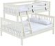 Crate Designs™ Furniture Cloud Twin XL/Queen Tall Offset Mission Bunk Bed-0