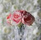 A & B Home Livie Pique Clear Vase-3