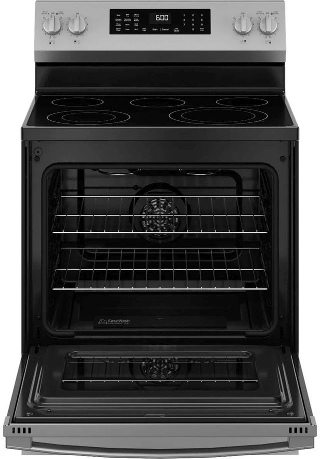 GE® 600 Series 30" Fingerprint Resistant Stainless Steel Freestanding Electric Range-3