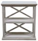 Million Dollar Rustic White Brace Bookcase-1