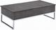 ACME Furniture Iban Gray Oak Coffee Table with Chrome Base-0