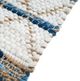 A & B Home Blue/White 5" Rug-1