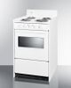 Summit® 20" White Freestanding Electric Range-2