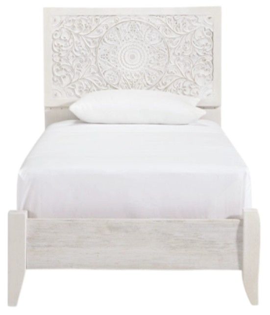 Signature Design by Ashley® Paxberry Whitewash Youth Twin Panel Bed-2