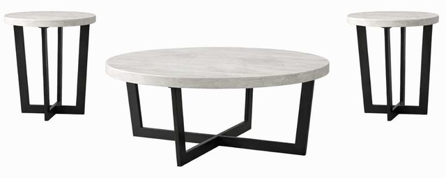 Liberty Furniture Pierce 3-Piece Black/White Occasional Table Set-0
