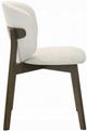 ACME Furniture Mallin 2-Piece Gray/Walnut Upholstered Dining Side Chair Set-4