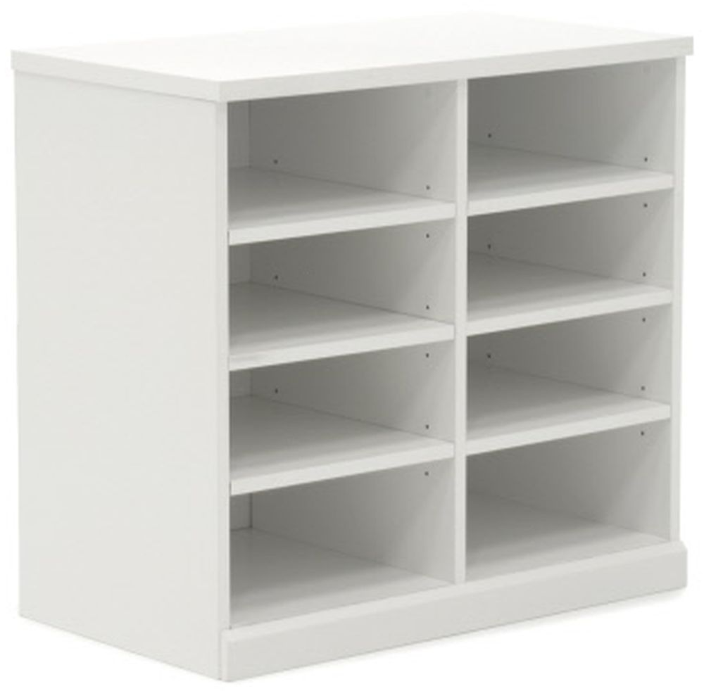 Sauder Craft Pro Series White Open Storage Cabinet Economy Furniture