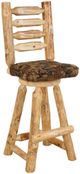 Best Craft Furniture Customizable RRP31 30" Swivel Bar Stool with Rustic Red Pine Frame-0