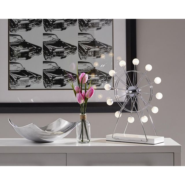Adesso® Coney Chrome Smal Led Ferris Wheel Lamp-1