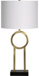 Renwil® Burlington 2-Piece Antique Brass/Off-White Table Lamp Set-1