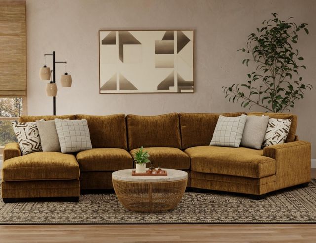 Corinthian Furniture Bonita 2-Piece Bison U-Shape Chaise Sectional-1