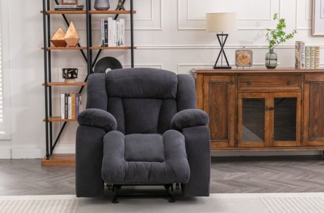 Milton Greens Stars Dark Gray Manual Rocker Chair-3