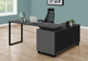 Monarch Specialties Inc. Black/Modern Grey L Shaped Computer Desk-2