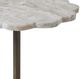 Uttermost® Lana Dark Bronze/Natural Scalloped Marble Drink Table-5
