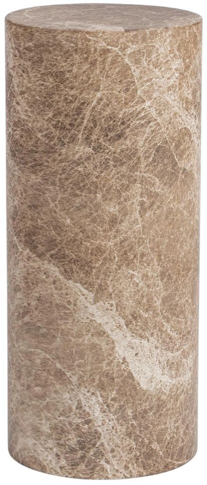 Classic Home Norfolk Brown/Ivory Medium Round Display Pedestal-2