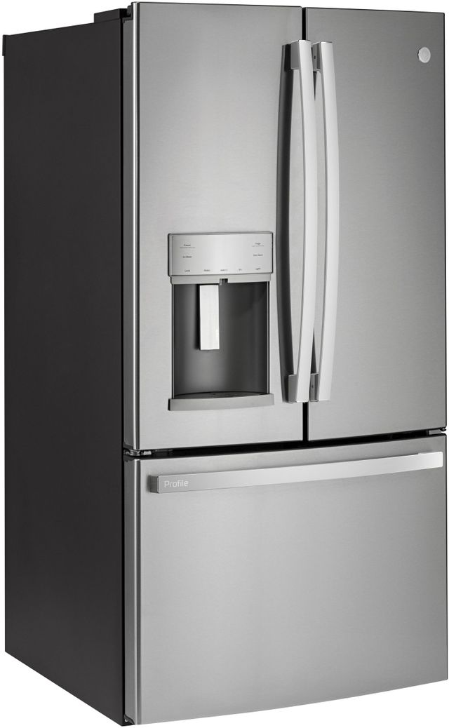 GE Profile™ 36 in. 22.1 Cu. Ft. Fingerprint Resistant Stainless Steel Counter Depth French Door Refrigerator-1